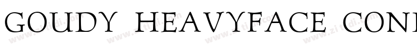 Goudy Heavyface Cond字体转换